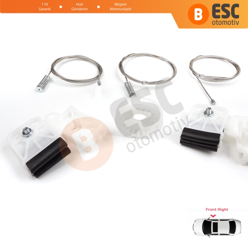 Kia Ceed MK1 ED 2006-2012 5-Kapı 824801H030 İçin Elektrikli Ön Sağ Cam Kriko Tamir Seti