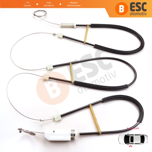 Audi TT TTS TTRS MK3 8S FV 2014-2024 2-Kapı 8S0837461 İçin Elektrikli Sol Cam Kriko Tamir Seti