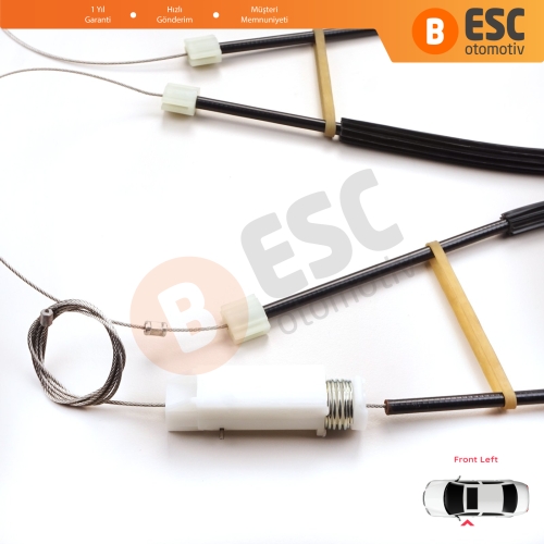 Audi TT TTS TTRS MK3 8S FV 2014-2024 2-Kapı 8S0837461 İçin Elektrikli Sol Cam Kriko Tamir Seti