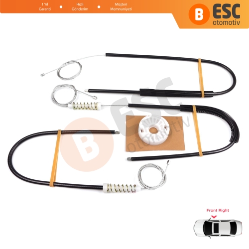 Audi A8 S8 Quattro MK2 D3 4E 4E2 4E8 2002-2010 4E0837462B İçin Elektrikli Ön Sağ Cam Kriko Tamir Seti