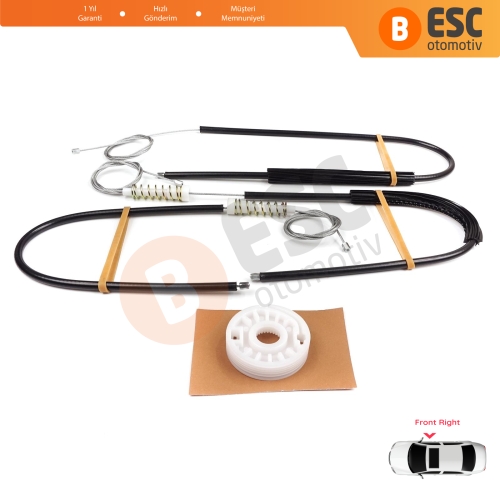 Audi A8 S8 Quattro MK2 D3 4E 4E2 4E8 2002-2010 4E0837462B İçin Elektrikli Ön Sağ Cam Kriko Tamir Seti
