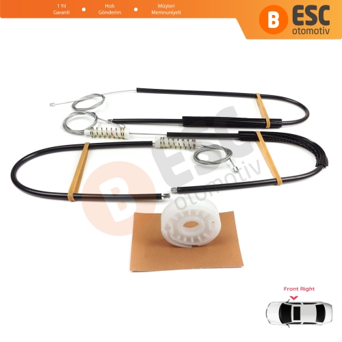 Audi A8 S8 Quattro MK2 D3 4E 4E2 4E8 2002-2010 4E0837462B İçin Elektrikli Ön Sağ Cam Kriko Tamir Seti
