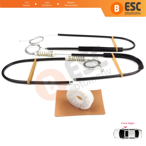 Audi A8 S8 Quattro MK2 D3 4E 4E2 4E8 2002-2010 4E0837462B İçin Elektrikli Ön Sağ Cam Kriko Tamir Seti