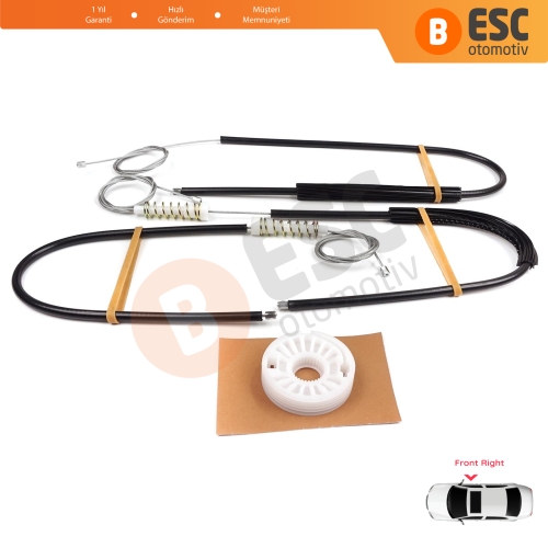 Audi A8 S8 Quattro MK2 D3 4E 4E2 4E8 2002-2010 4E0837462B İçin Elektrikli Ön Sağ Cam Kriko Tamir Seti
