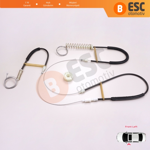 VW Scirocco MK3 137 138 2008–2017 3-Kapı Hatchback Van 1K8837461 İçin Elektrikli Ön Sol Cam Kriko Tamir Seti