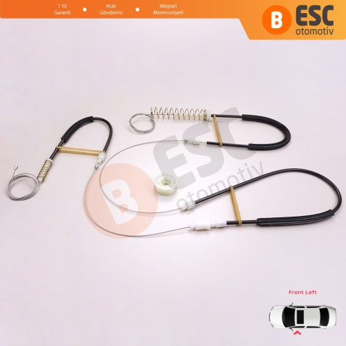 VW Scirocco MK3 137 138 2008–2017 3-Kapı Hatchback Van 1K8837461 İçin Elektrikli Ön Sol Cam Kriko Tamir Seti