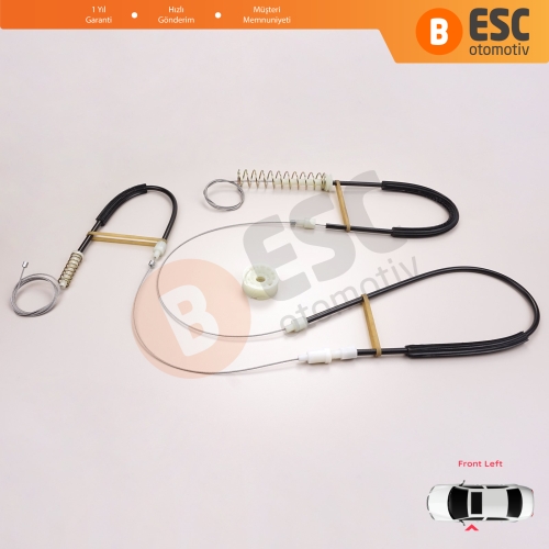 VW Scirocco MK3 137 138 2008–2017 3-Kapı Hatchback Van 1K8837461 İçin Elektrikli Ön Sol Cam Kriko Tamir Seti