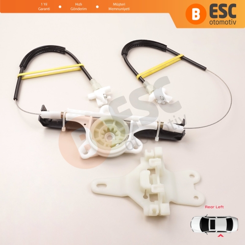 Nissan Terrano MK2 R20 1992-2007 27012X400 İçin Elektrikli Arka Sol Cam Kriko Tamir Seti