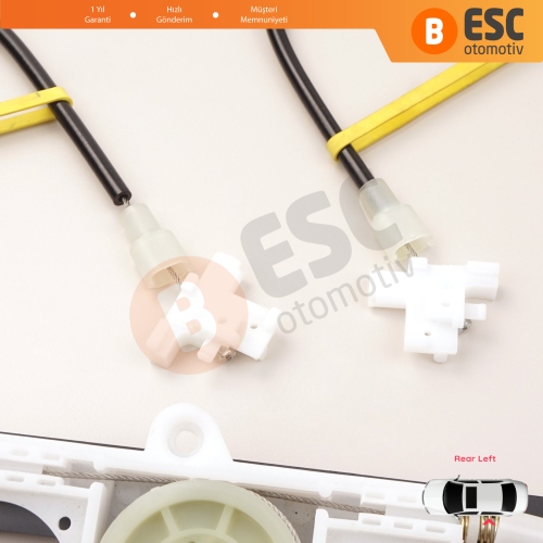 Nissan Terrano MK2 R20 1992-2007 27012X400 İçin Elektrikli Arka Sol Cam Kriko Tamir Seti