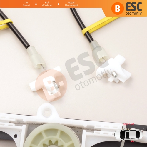 Nissan Terrano MK2 R20 1992-2007 27012X400 İçin Elektrikli Arka Sol Cam Kriko Tamir Seti