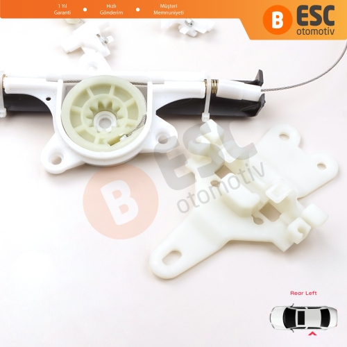 Nissan Terrano MK2 R20 1992-2007 27012X400 İçin Elektrikli Arka Sol Cam Kriko Tamir Seti