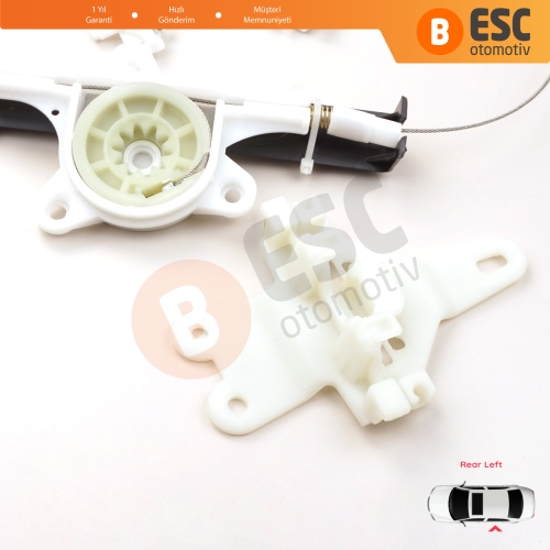 Nissan Terrano MK2 R20 1992-2007 27012X400 İçin Elektrikli Arka Sol Cam Kriko Tamir Seti