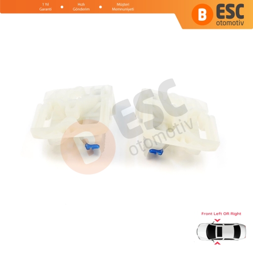 Audi A4 S4 B8 Q7 MK1 4L Skoda Octavia MK3 5E 4/5 Kapı İçin Elektrikli Ön Cam Kriko Tamir Klipsi 1+2