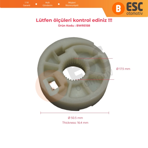 Citroen C4 Picasso 2006-On İçin Ön Sağ Cam Kriko Makarası