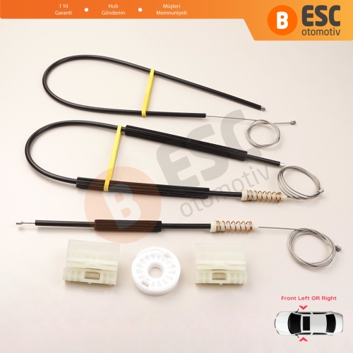 Audi A4 B6 8E2 8E5 B7 8EC 8ED Seat Exeo 3R2 3R5 4/5 Kapı 8E0837461 8E0837462 İçin Elektrikli Ön Sağ veya Sol Kapı Cam Kriko Tamir Seti