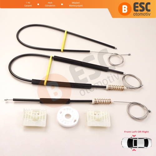 Audi A4 B6 8E2 8E5 B7 8EC 8ED Seat Exeo 3R2 3R5 4/5 Kapı 8E0837461 8E0837462 İçin Elektrikli Ön Sağ veya Sol Kapı Cam Kriko Tamir Seti