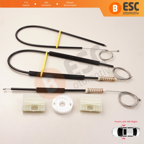 Audi A4 B6 8E2 8E5 B7 8EC 8ED Seat Exeo 3R2 3R5 4/5 Kapı 8E0837461 8E0837462 İçin Elektrikli Ön Sağ veya Sol Kapı Cam Kriko Tamir Seti