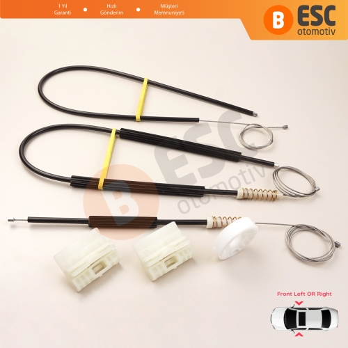 Audi A4 B6 8E2 8E5 B7 8EC 8ED Seat Exeo 3R2 3R5 4/5 Kapı 8E0837461 8E0837462 İçin Elektrikli Ön Sağ veya Sol Kapı Cam Kriko Tamir Seti