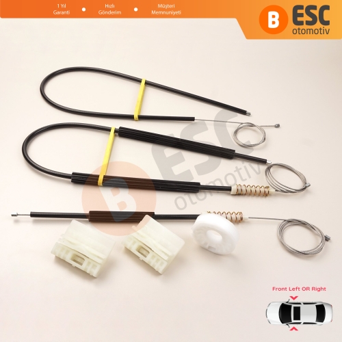 Audi A4 B6 8E2 8E5 B7 8EC 8ED Seat Exeo 3R2 3R5 4/5 Kapı 8E0837461 8E0837462 İçin Elektrikli Ön Sağ veya Sol Kapı Cam Kriko Tamir Seti