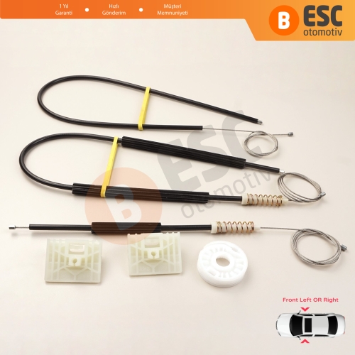 Audi A4 B6 8E2 8E5 B7 8EC 8ED Seat Exeo 3R2 3R5 4/5 Kapı 8E0837461 8E0837462 İçin Elektrikli Ön Sağ veya Sol Kapı Cam Kriko Tamir Seti