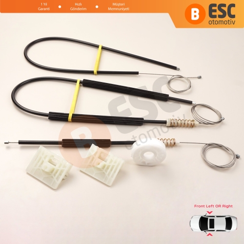 Audi A4 B6 8E2 8E5 B7 8EC 8ED Seat Exeo 3R2 3R5 4/5 Kapı 8E0837461 8E0837462 İçin Elektrikli Ön Sağ veya Sol Kapı Cam Kriko Tamir Seti