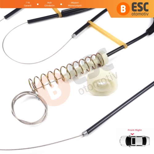 Audi TT MK1 8N 8N3 8N9 1998-2006 2-Kapı 8N0837462 İçin Elektrikli Sağ Cam Kriko Tamir Seti
