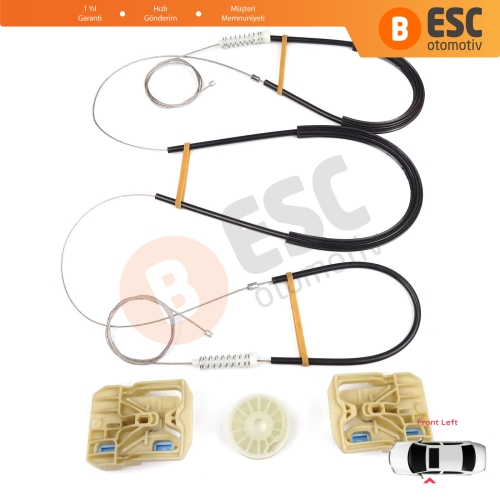 Audi A4 S4 B8 8K 8KH 8K5 8K2 2008-2015 4/5 Kapı 8K0837461 İçin Elektrikli Ön Sol Cam Kriko Tamir Seti