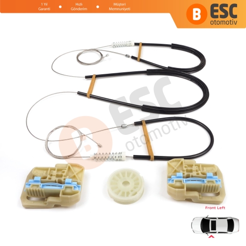 Audi A4 S4 B8 8K 8KH 8K5 8K2 2008-2015 4/5 Kapı 8K0837461 İçin Elektrikli Ön Sol Cam Kriko Tamir Seti