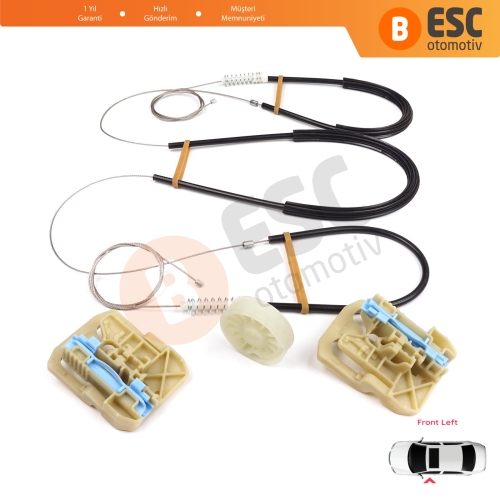 Audi A4 S4 B8 8K 8KH 8K5 8K2 2008-2015 4/5 Kapı 8K0837461 İçin Elektrikli Ön Sol Cam Kriko Tamir Seti