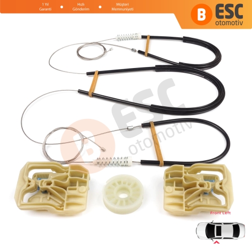 Audi A4 S4 B8 8K 8KH 8K5 8K2 2008-2015 4/5 Kapı 8K0837461 İçin Elektrikli Ön Sol Cam Kriko Tamir Seti