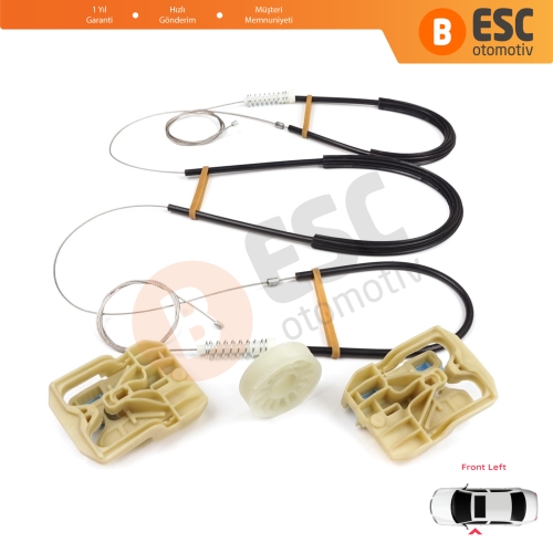 Audi A4 S4 B8 8K 8KH 8K5 8K2 2008-2015 4/5 Kapı 8K0837461 İçin Elektrikli Ön Sol Cam Kriko Tamir Seti