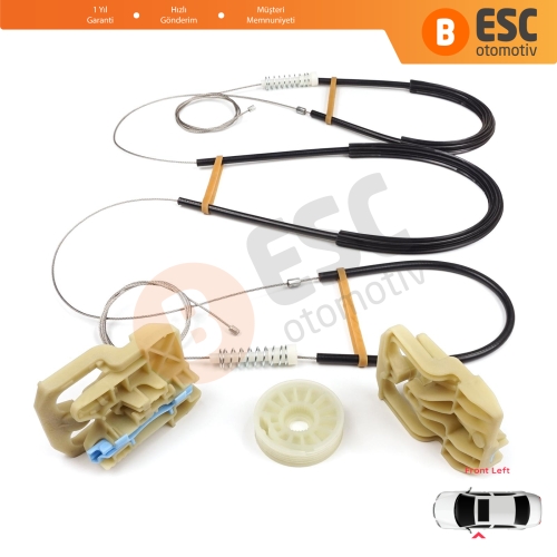 Audi A4 S4 B8 8K 8KH 8K5 8K2 2008-2015 4/5 Kapı 8K0837461 İçin Elektrikli Ön Sol Cam Kriko Tamir Seti