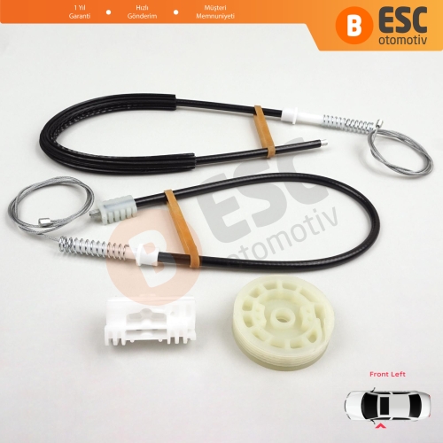 Peugeot 106 MK1 MK2 1A 1C 1S 1991-2005 5-Kapı 9221H1 İçin Ön Sol Kapı Cam Kriko Tamir Seti