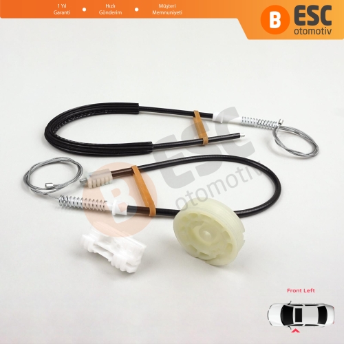 Peugeot 106 MK1 MK2 1A 1C 1S 1991-2005 5-Kapı 9221H1 İçin Ön Sol Kapı Cam Kriko Tamir Seti