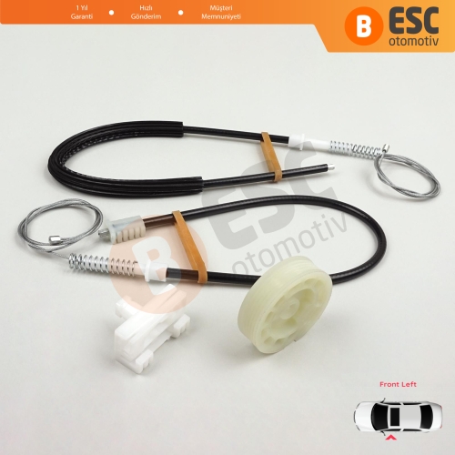 Peugeot 106 MK1 MK2 1A 1C 1S 1991-2005 5-Kapı 9221H1 İçin Ön Sol Kapı Cam Kriko Tamir Seti