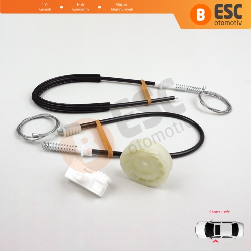 Peugeot 106 MK1 MK2 1A 1C 1S 1991-2005 5-Kapı 9221H1 İçin Ön Sol Kapı Cam Kriko Tamir Seti