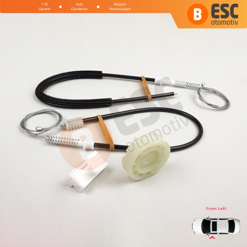 Peugeot 106 MK1 MK2 1A 1C 1S 1991-2005 5-Kapı 9221H1 İçin Ön Sol Kapı Cam Kriko Tamir Seti