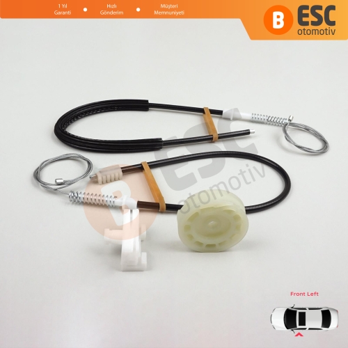 Peugeot 106 MK1 MK2 1A 1C 1S 1991-2005 5-Kapı 9221H1 İçin Ön Sol Kapı Cam Kriko Tamir Seti