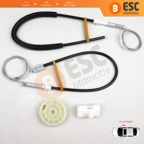 Peugeot 106 MK1 MK2 1A 1C 1S 1991-2005 5-Kapı 9222G9 İçin Ön Sağ Kapı Cam Kriko Tamir Seti