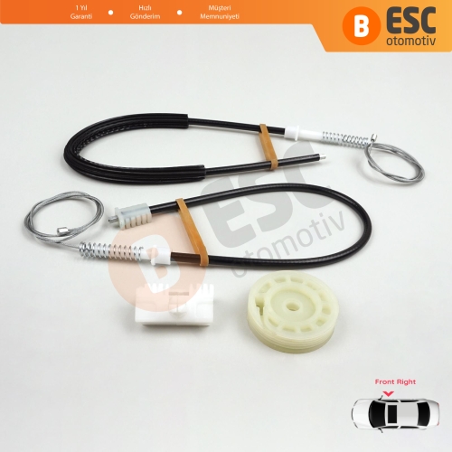 Peugeot 106 MK1 MK2 1A 1C 1S 1991-2005 5-Kapı 9222G9 İçin Ön Sağ Kapı Cam Kriko Tamir Seti