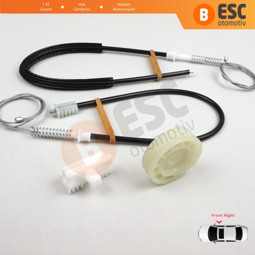 Peugeot 106 MK1 MK2 1A 1C 1S 1991-2005 5-Kapı 9222G9 İçin Ön Sağ Kapı Cam Kriko Tamir Seti