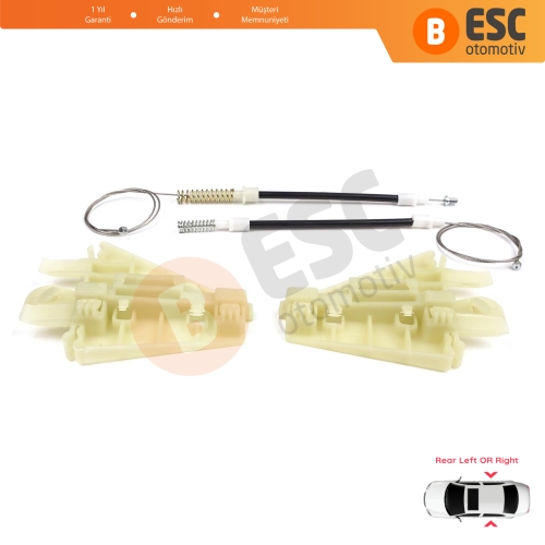 Alfa Romeo 159 939 2005-2011 4/5 Kapı 71740123 71740124 İçin Elektrikli Arka Sağ veya Sol Kapı Cam Kriko Tamir Seti
