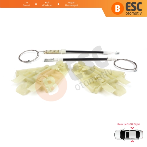 Alfa Romeo 159 939 2005-2011 4/5 Kapı 71740123 71740124 İçin Elektrikli Arka Sağ veya Sol Kapı Cam Kriko Tamir Seti