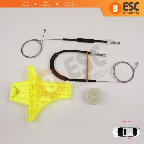 VW Amarok MK1 2H 2010-2022 4-Kapı Pickup 2H7839401 İçin Elektrikli Arka Sol Cam Kriko Tamir Seti