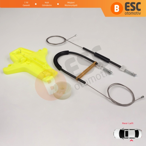 VW Amarok MK1 2H 2010-2022 4-Kapı Pickup 2H7839401 İçin Elektrikli Arka Sol Cam Kriko Tamir Seti