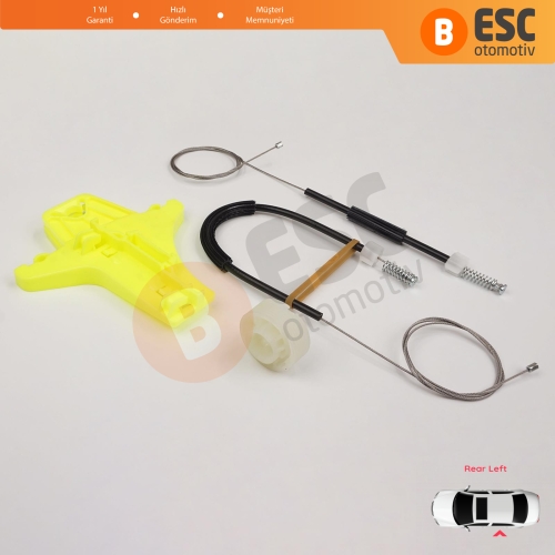 VW Amarok MK1 2H 2010-2022 4-Kapı Pickup 2H7839401 İçin Elektrikli Arka Sol Cam Kriko Tamir Seti