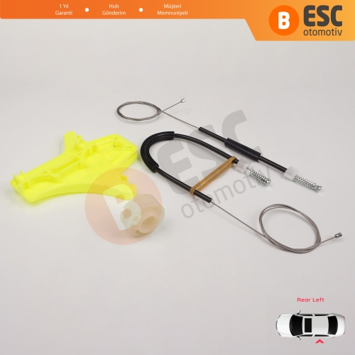 VW Amarok MK1 2H 2010-2022 4-Kapı Pickup 2H7839401 İçin Elektrikli Arka Sol Cam Kriko Tamir Seti