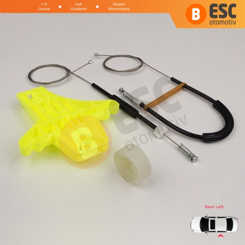 VW Amarok MK1 2H 2010-2022 4-Kapı Pickup 2H7839401 İçin Elektrikli Arka Sol Cam Kriko Tamir Seti