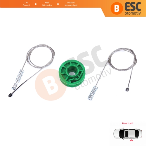 Audi A4 S4 RS4 B5 8D 8D2 8D5 1994-2002 4/5 Kapı 8D0839461 İçin Elektrikli Arka Sol Kapı Cam Kriko Tamir Seti