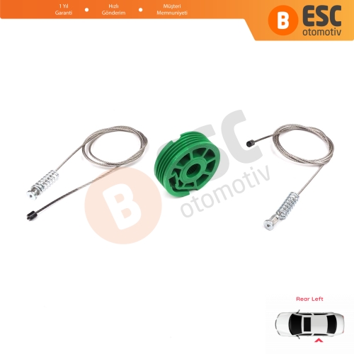 Audi A4 S4 RS4 B5 8D 8D2 8D5 1994-2002 4/5 Kapı 8D0839461 İçin Elektrikli Arka Sol Kapı Cam Kriko Tamir Seti